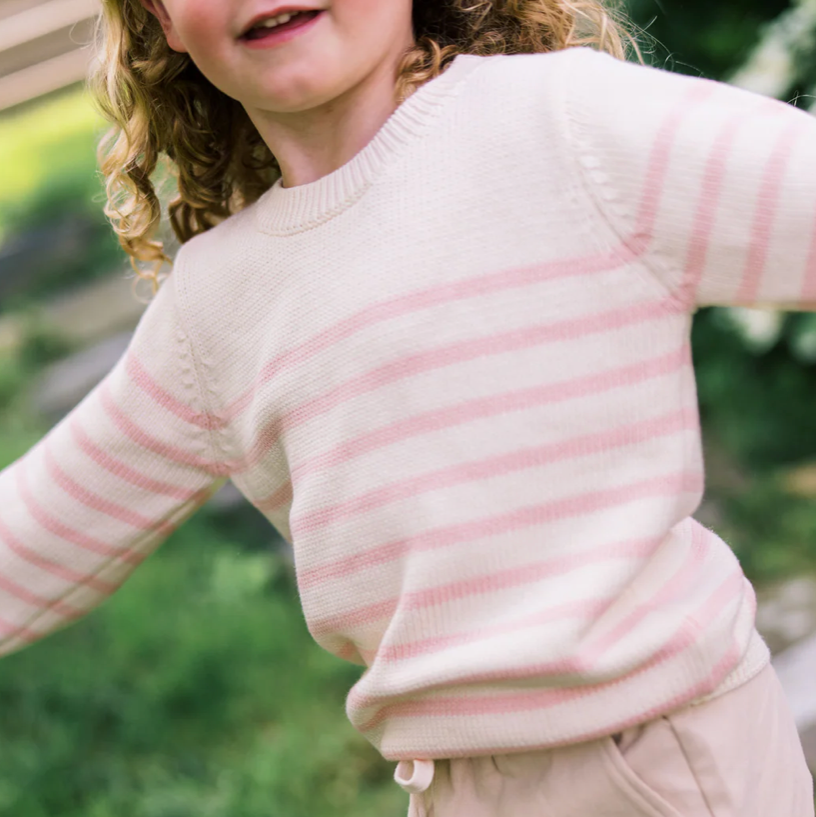 stripe knit sweater