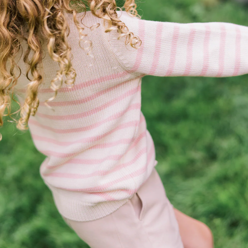stripe knit sweater
