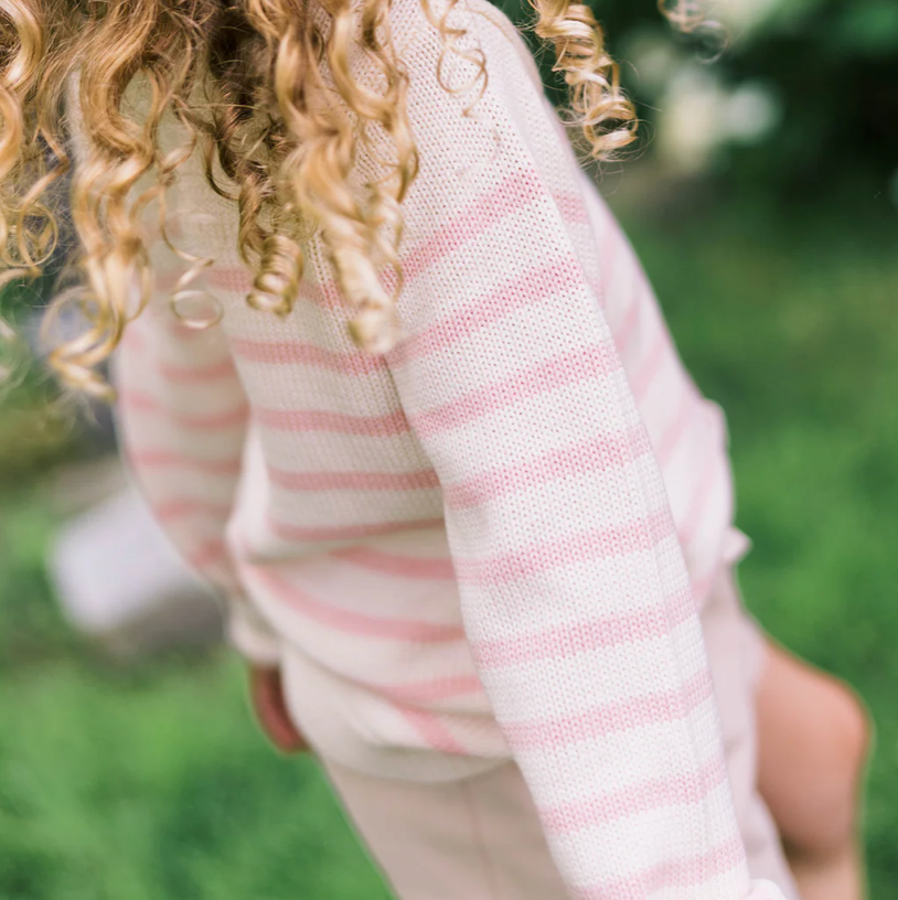 stripe knit sweater