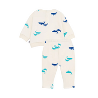 whale sweatshirt set