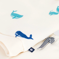 whale sweatshirt set