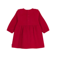 corduroy ruffle dress