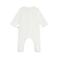 multi heart collar footie