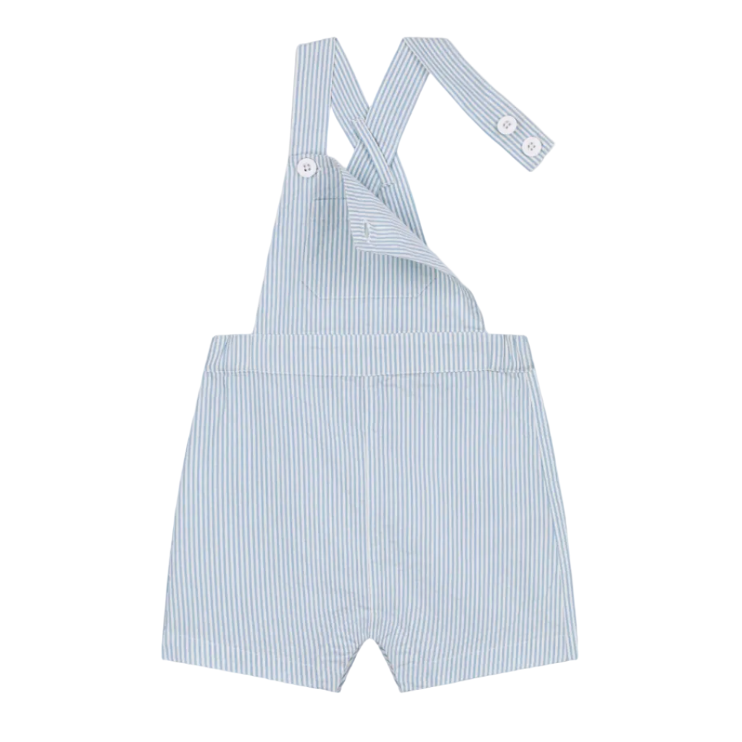 stripe short overall
