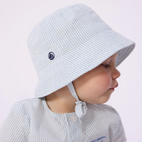seersucker bucket hat