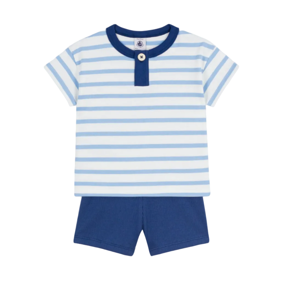 ss striped short set