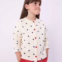 polka dot cardigan