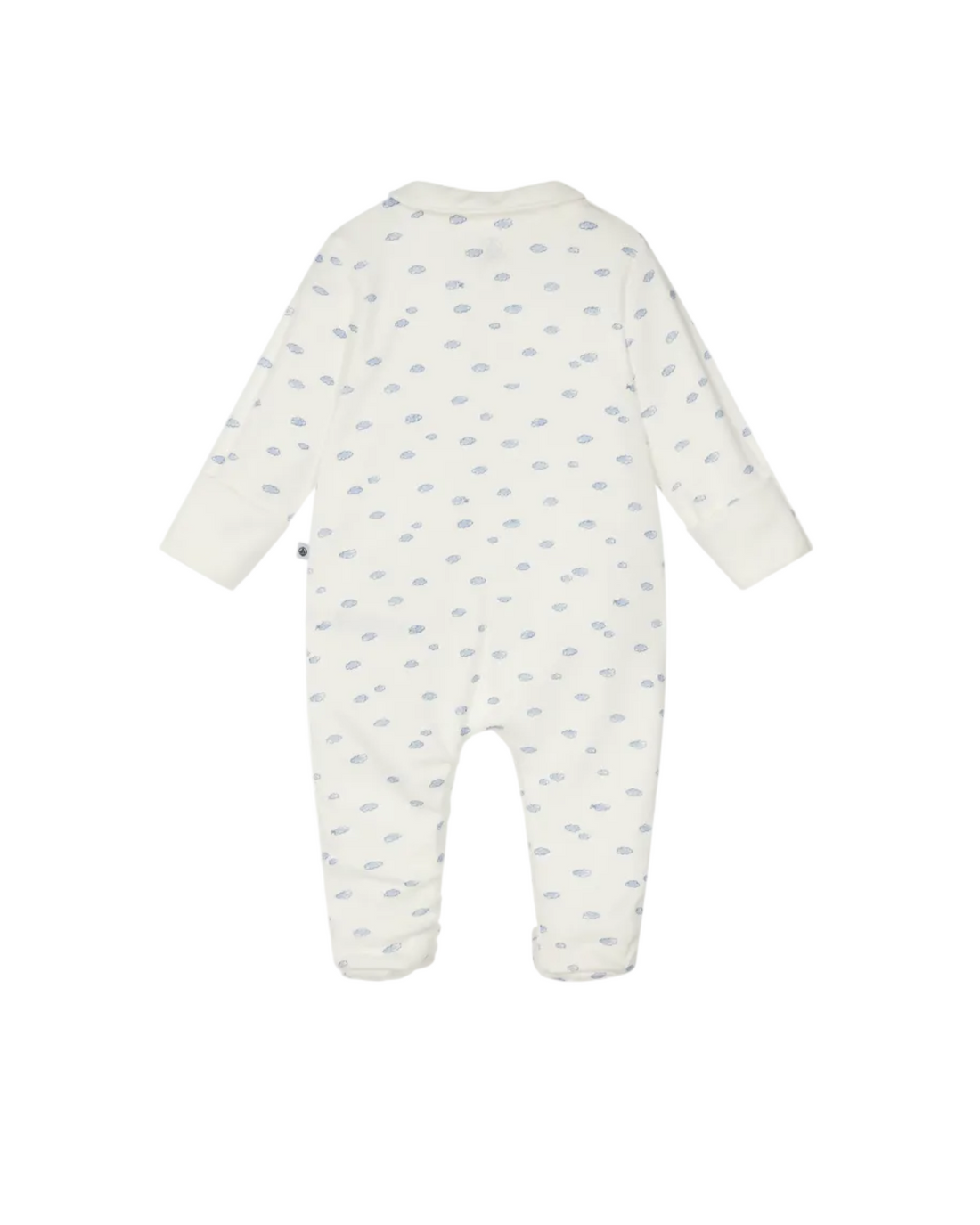 cloud print zip footie