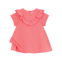 ruffle eyelet dress