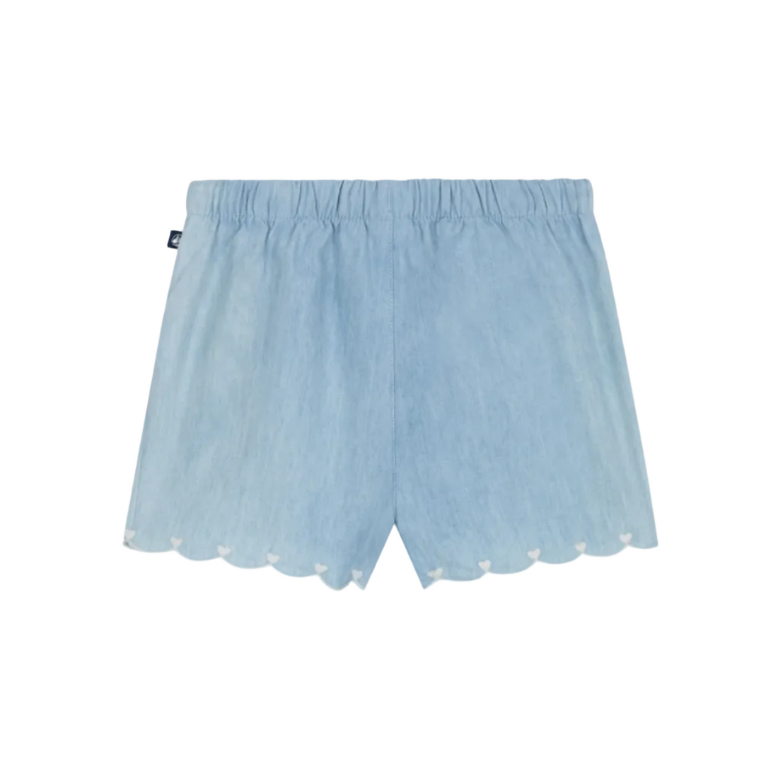 chambray scallop short