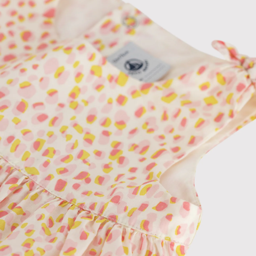 print bow dress