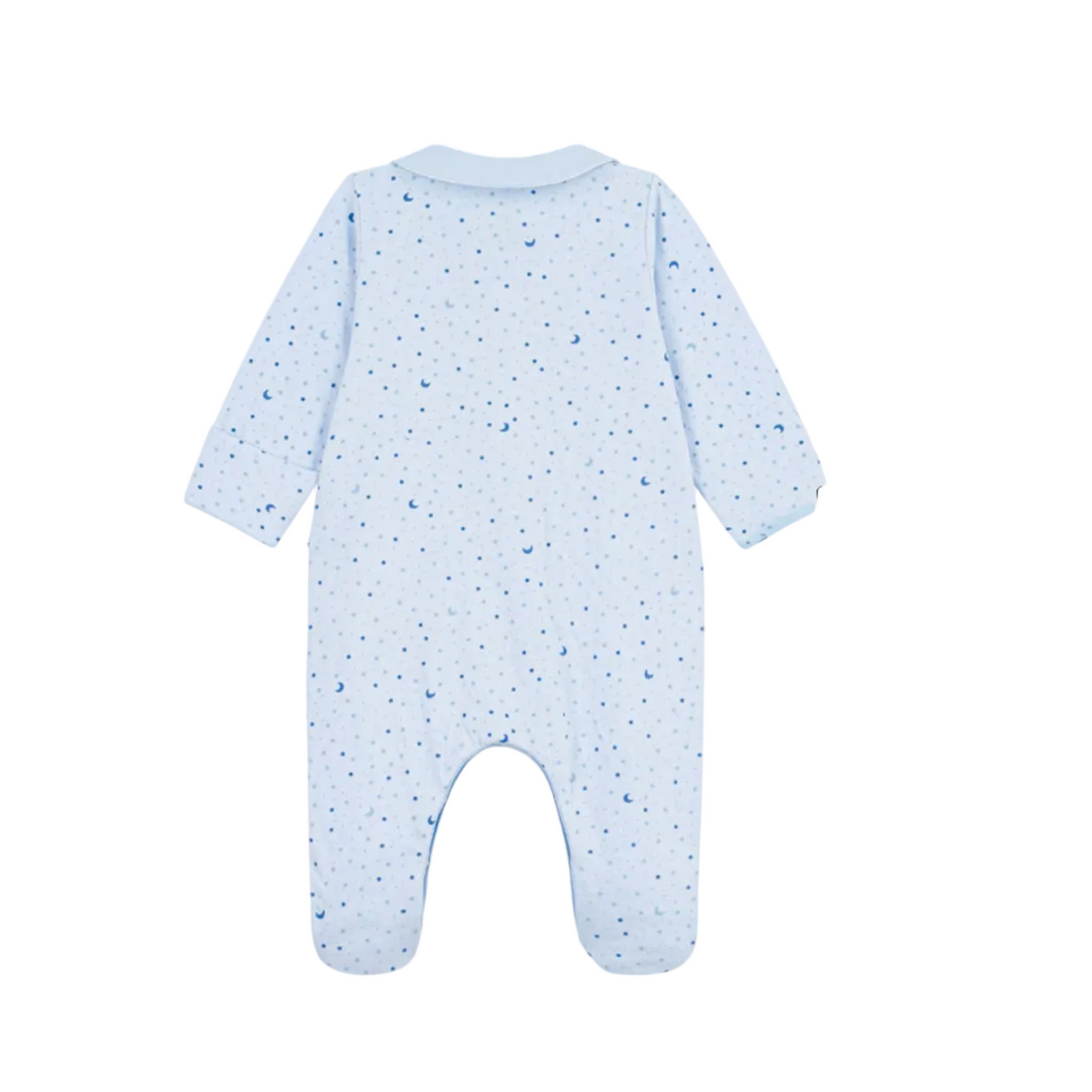 moon star collar footie