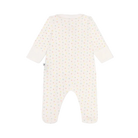 multi heart collar footie