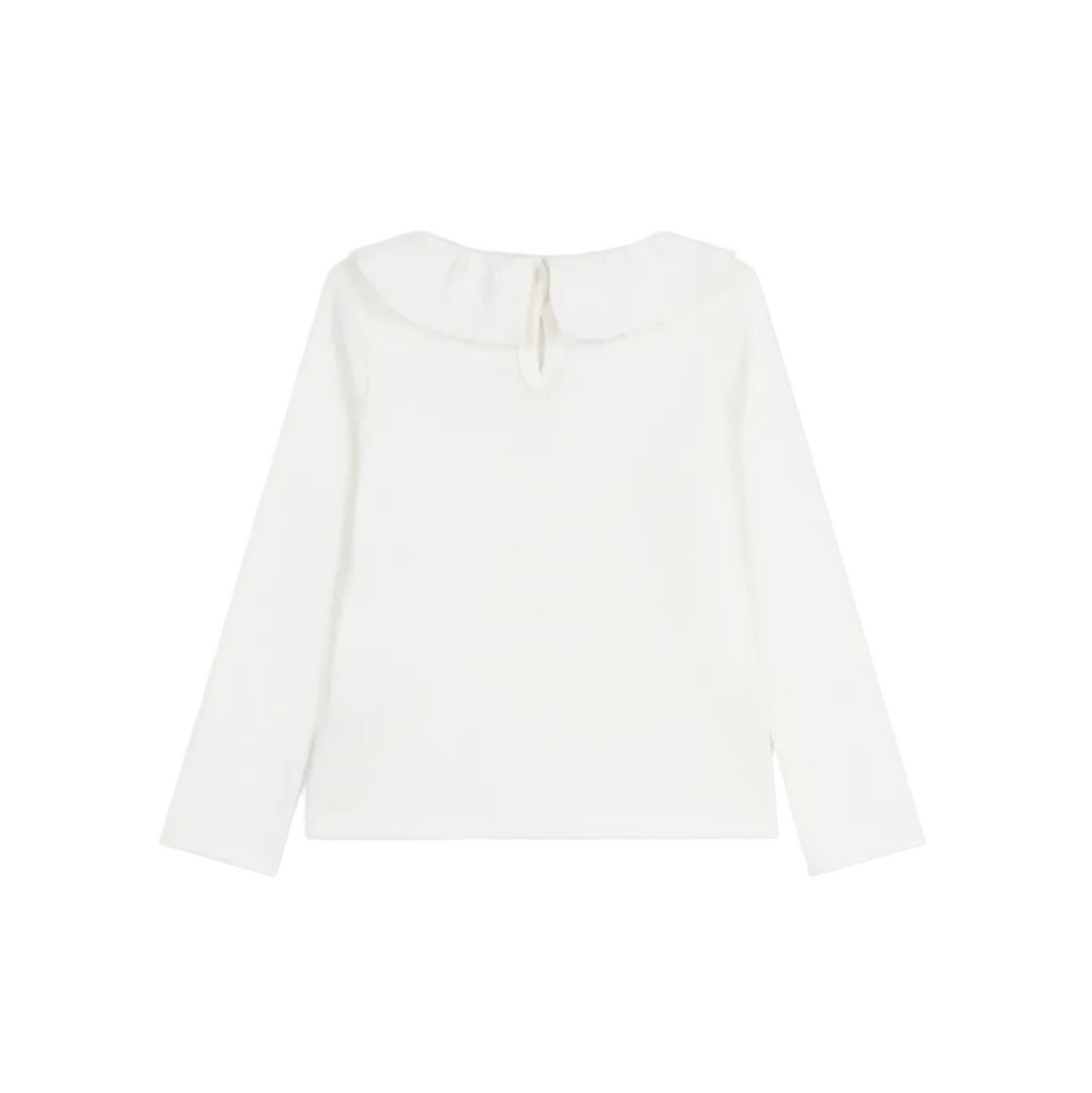 ls ruffle collar tee