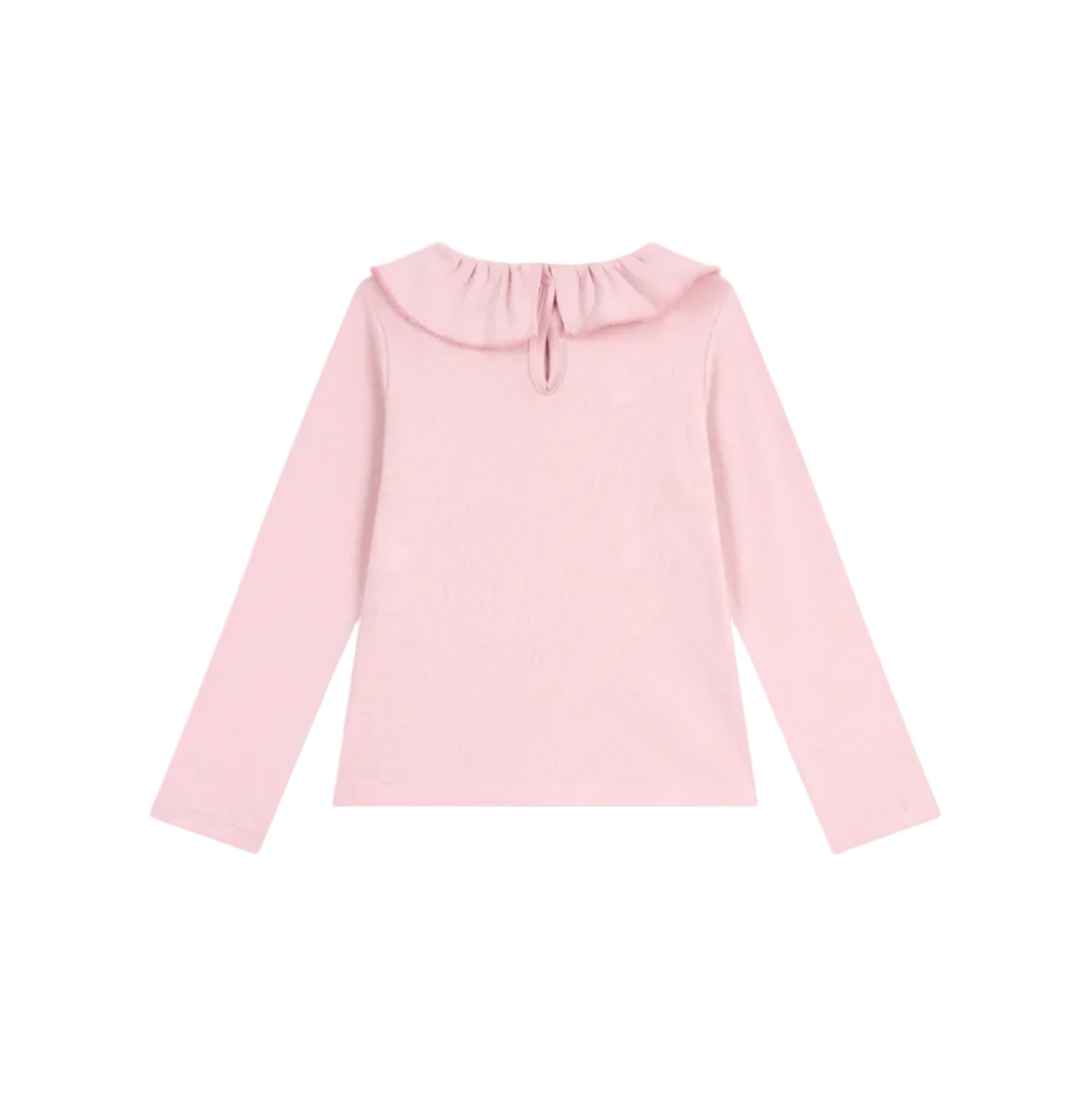 ls ruffle collar tee