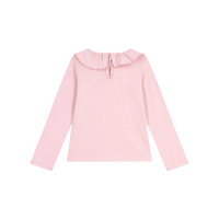 ls ruffle collar tee