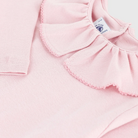 ls ruffle collar tee