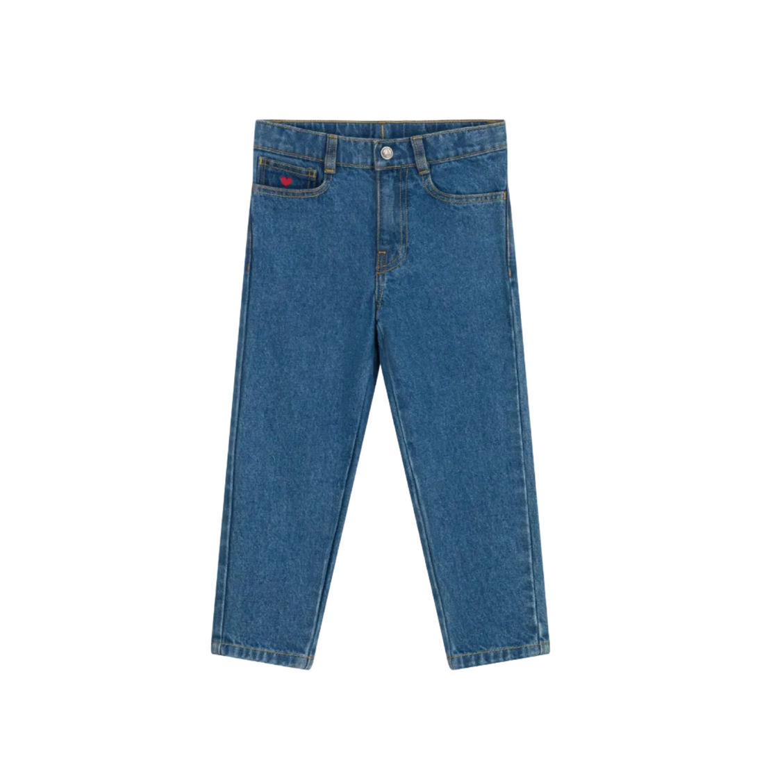red heart denim pant