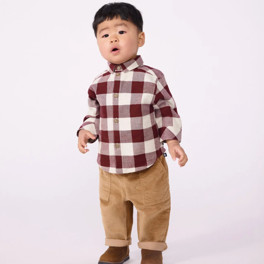 bb ls check shirt