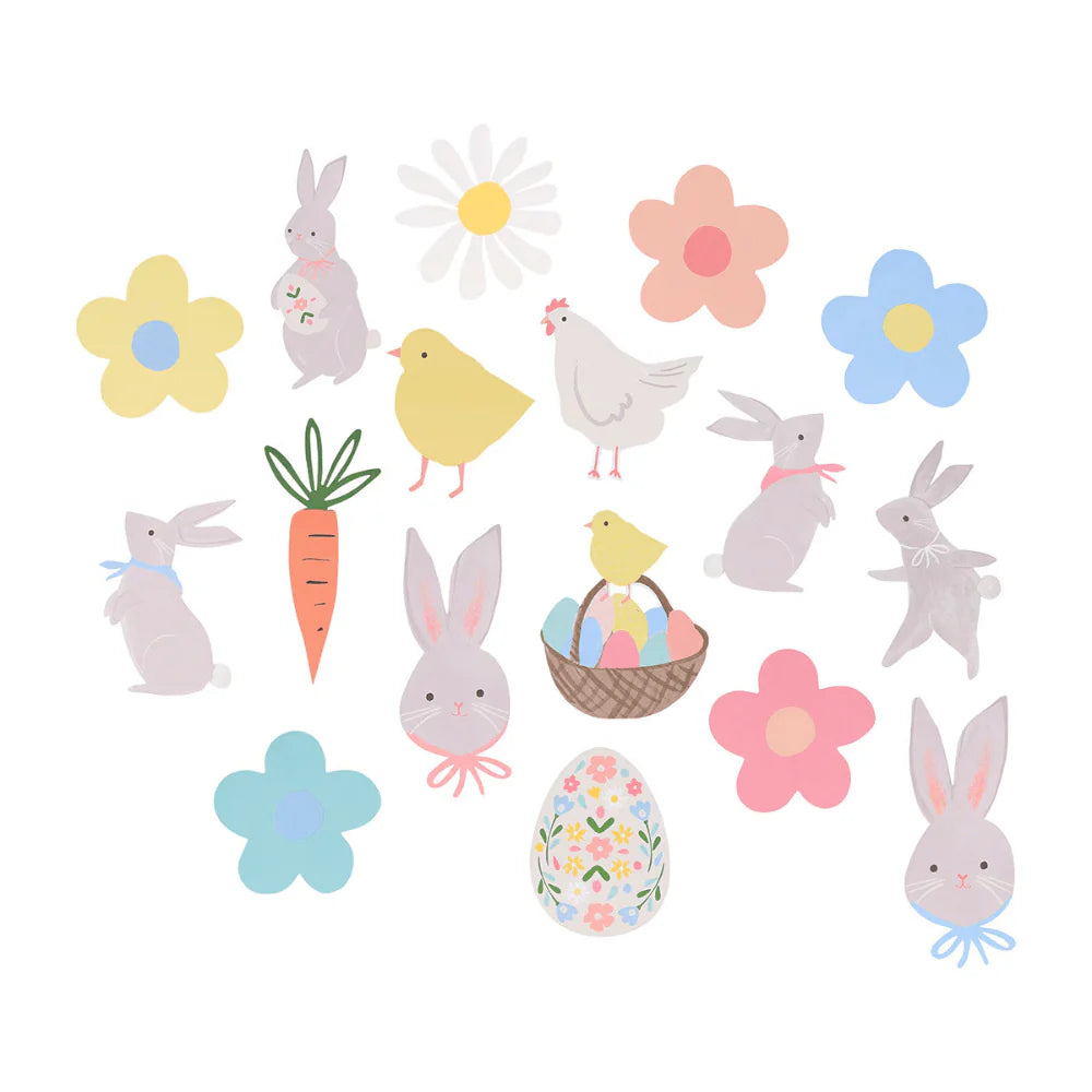 easter theme shaped stickers