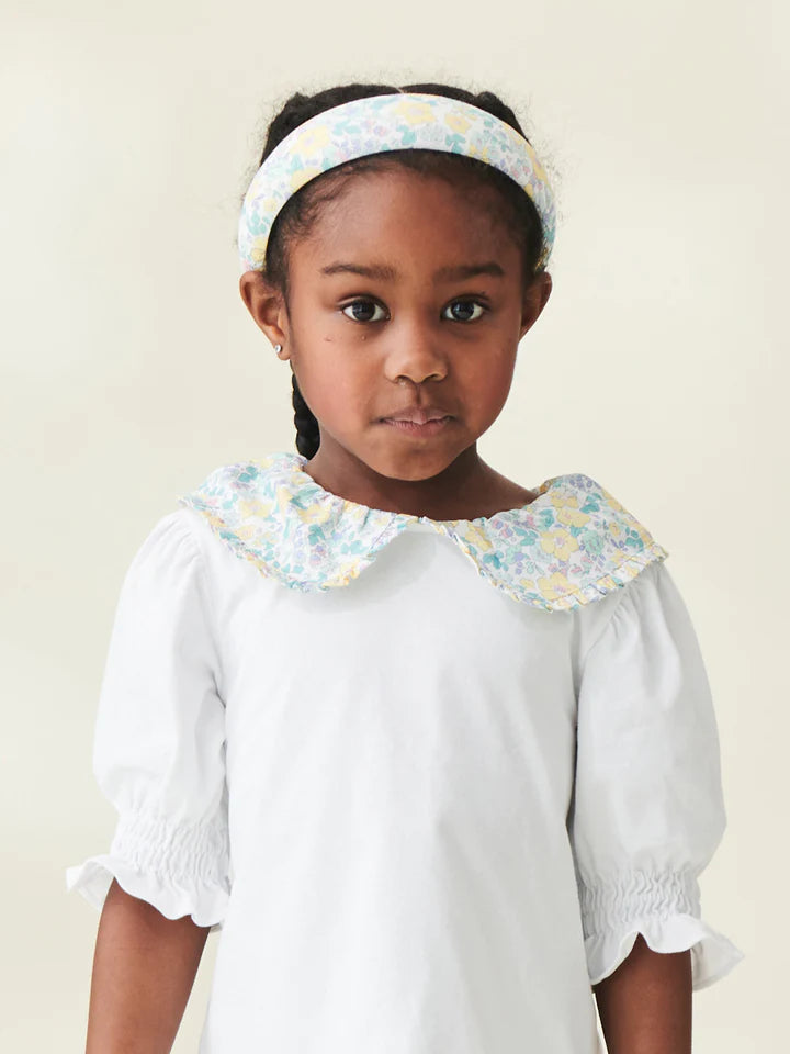 wide headband yellow floral