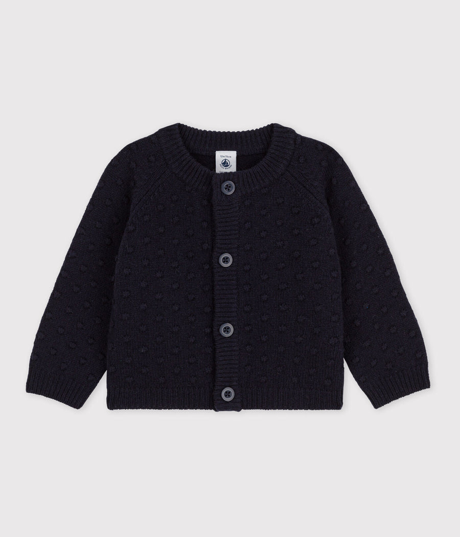 baby navy cardigan