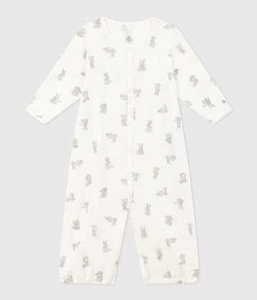 baby girl white bunny gown
