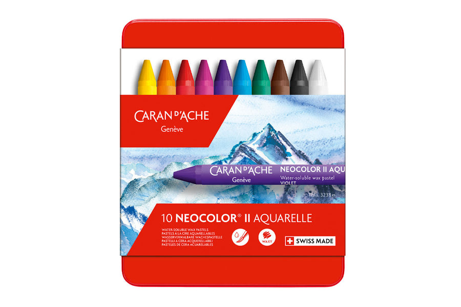 neocolor set of 10 colored wax pastels