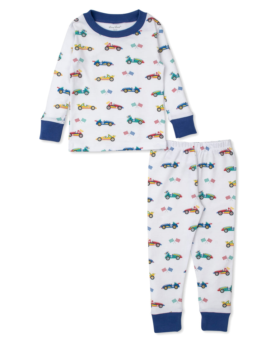 race car rally pajama set