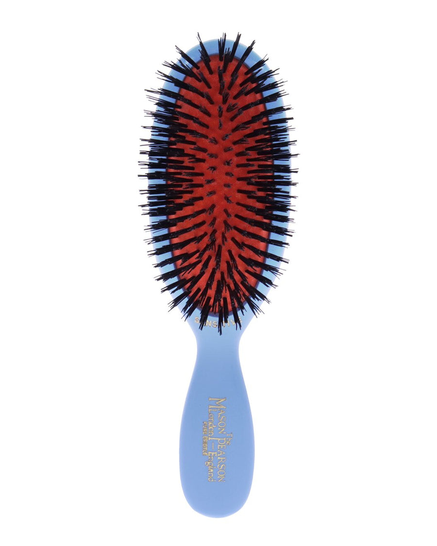 sensitive bristle hair brush blue child