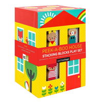 peek-a-boo house stacking blocks set