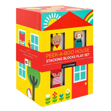 peek-a-boo house stacking blocks set