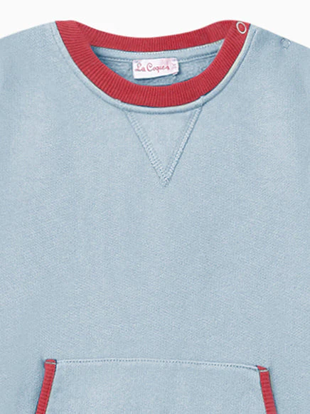 baby blue saina sweatshirt