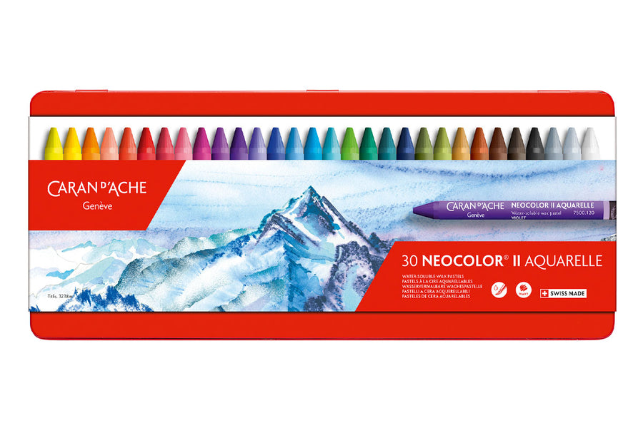 neocolor set 30 colored wax pastels