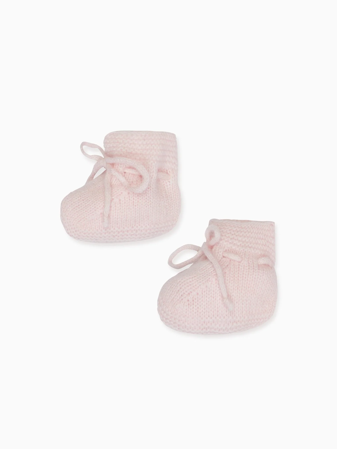 baby pink evita cashmere booties