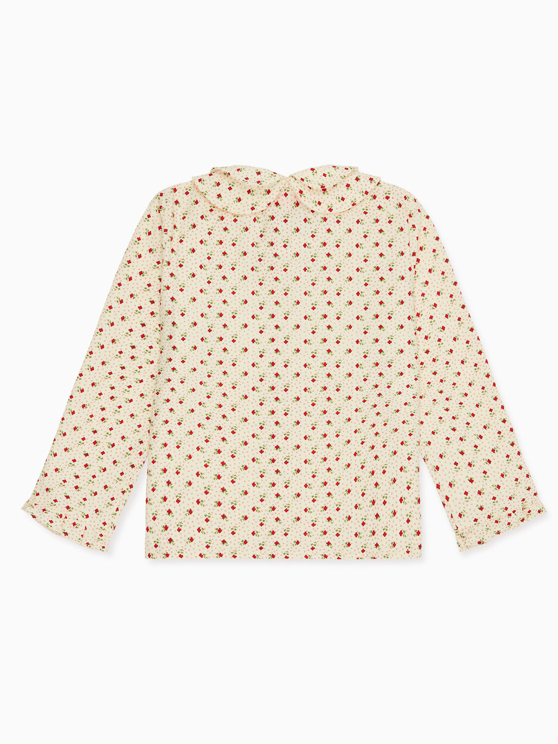 girls ivory floral ania shirt