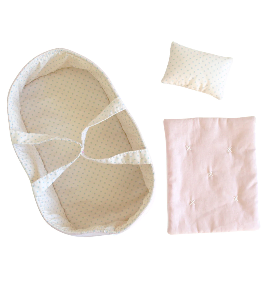 pink & spot doll carrier