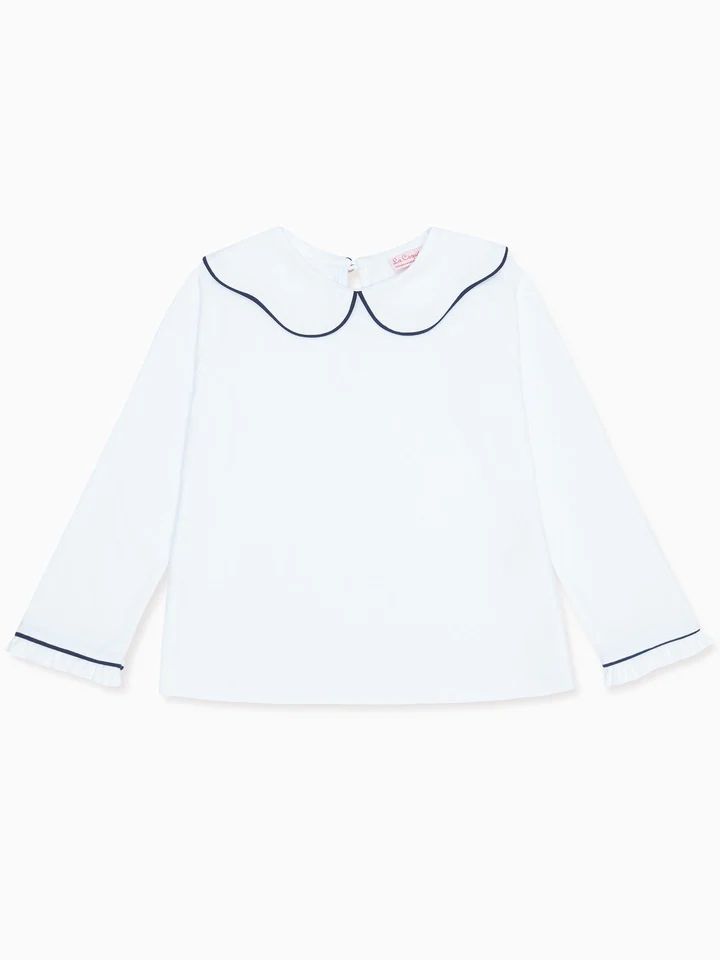 girls white iziar top