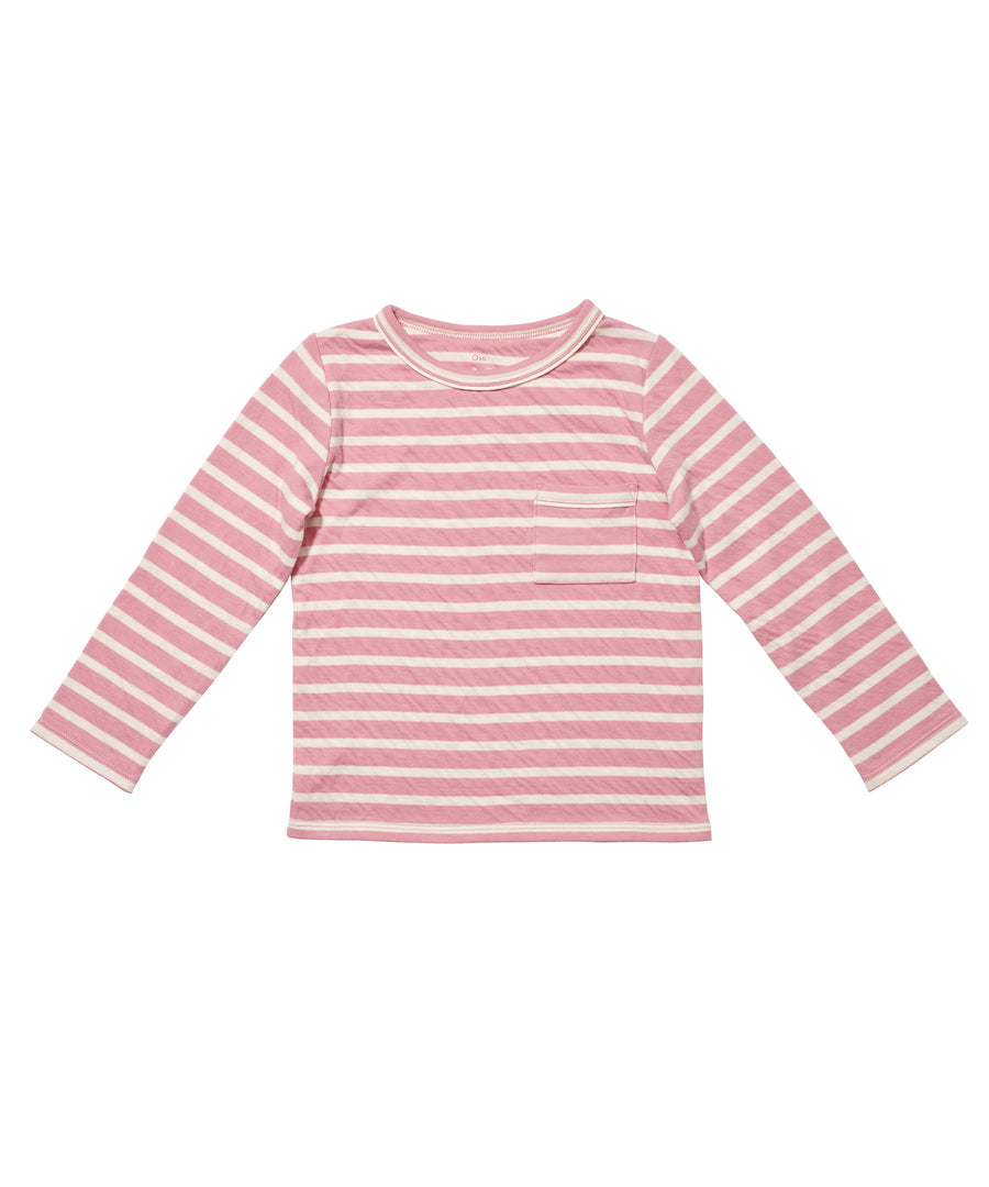 girls pink edward ls tee