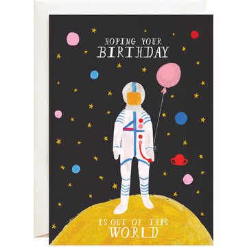 out of this world petite greeting card