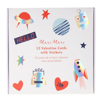 robot concertina valentine stickers