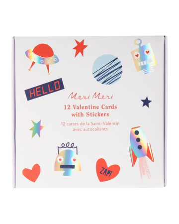 robot concertina valentine stickers