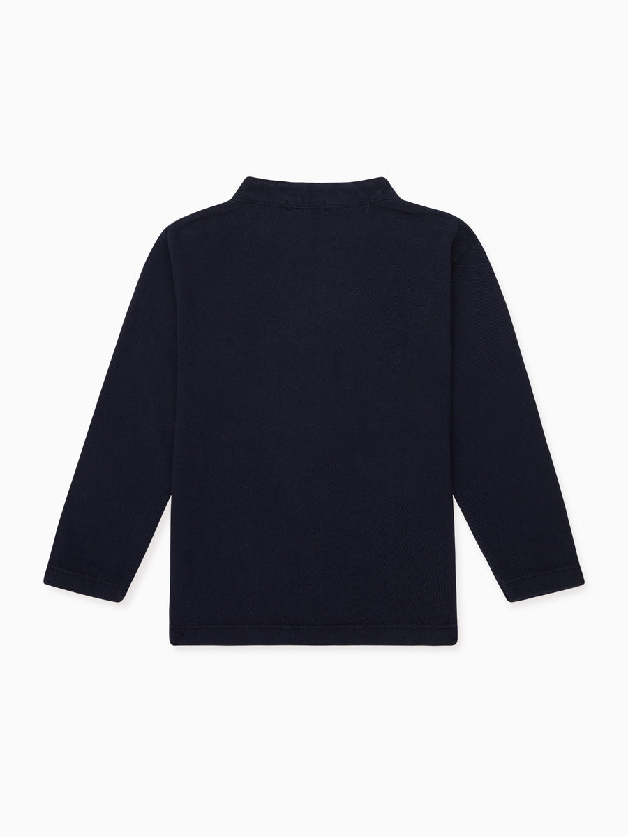 boys navy alcomo polo shirt