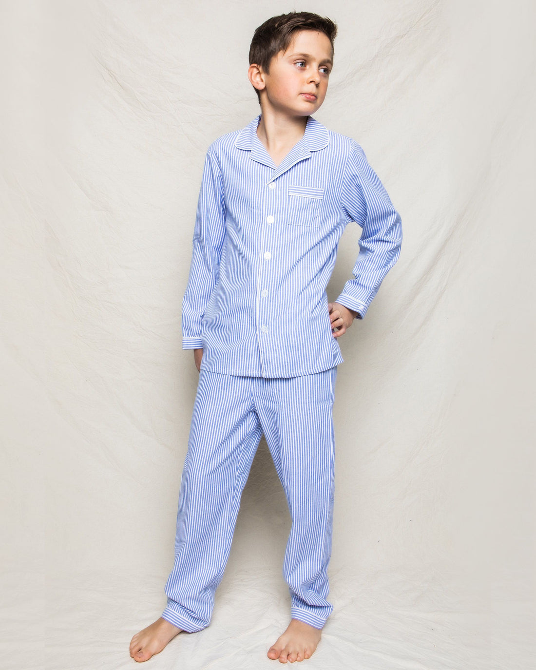 boys french blue seersucker pajama set