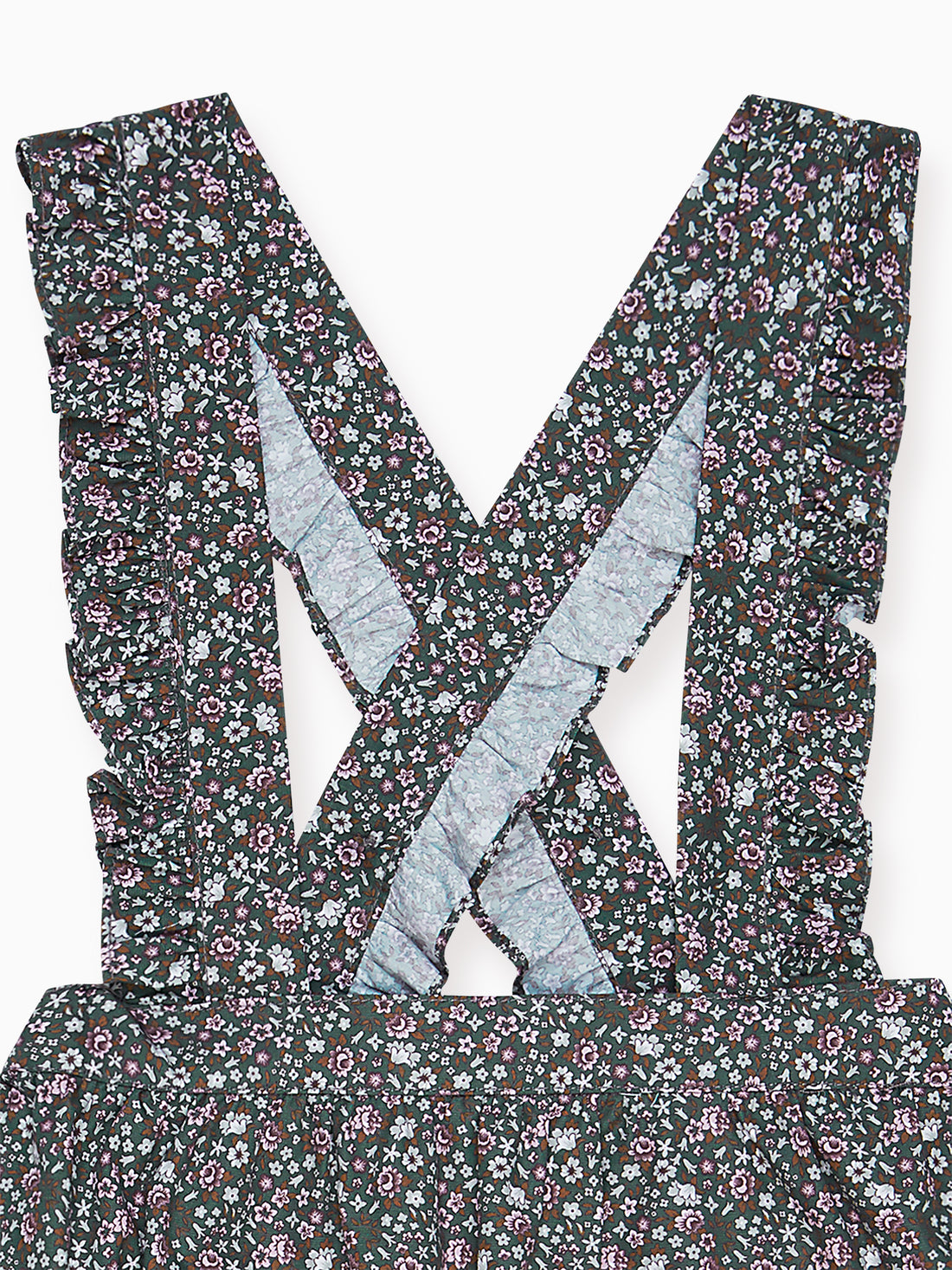 girls green floral agata skirt