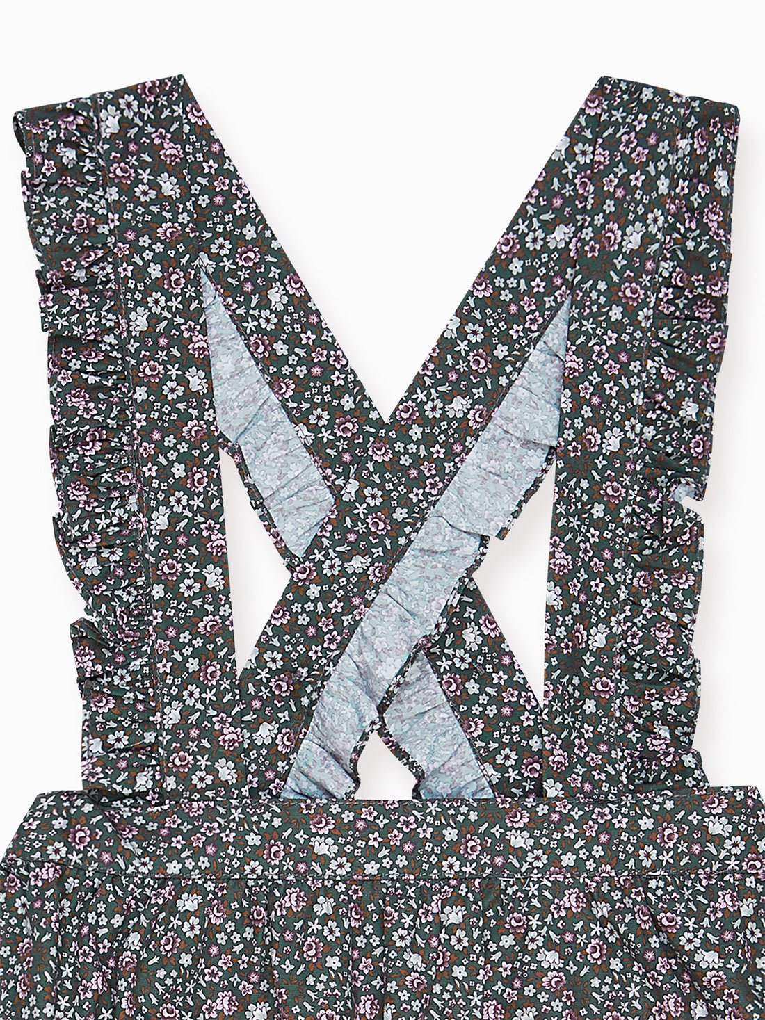 girls green floral agata skirt