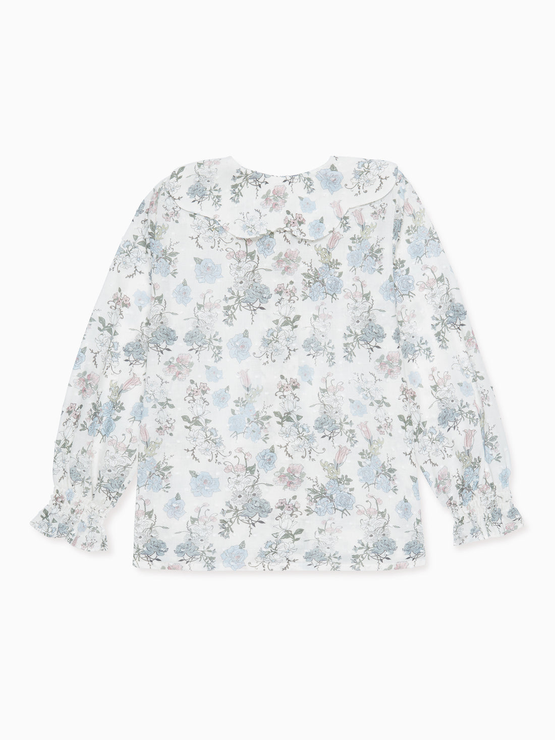 baby blue floral carlotta shirt