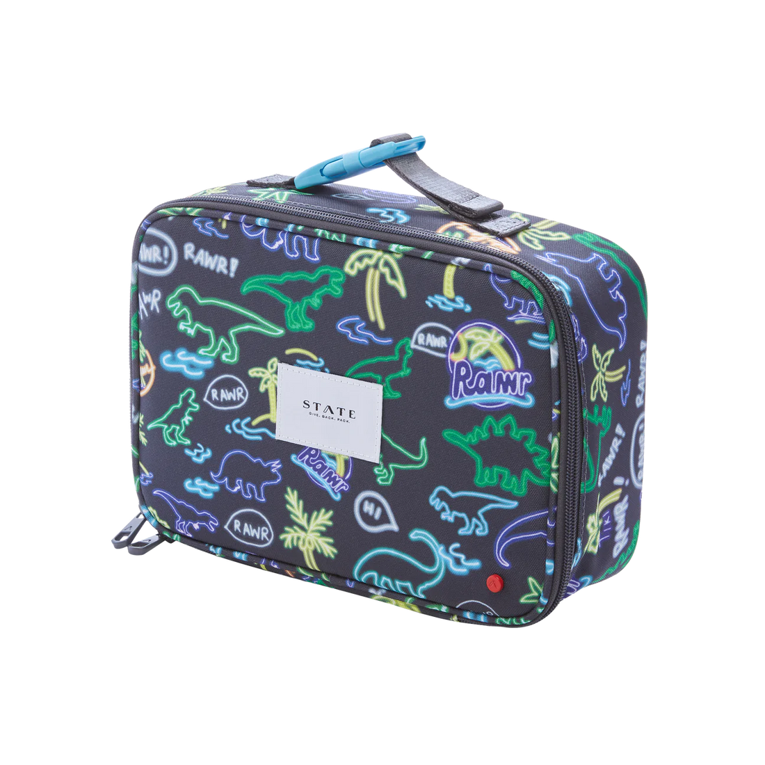kids neon rodgers lunch box neon dino