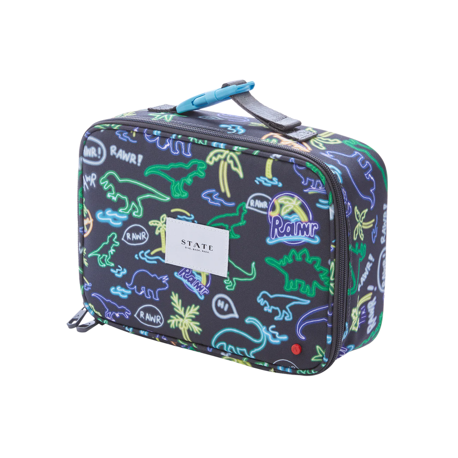 kids neon rodgers lunch box neon dino