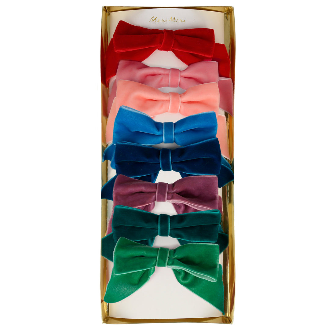 radiant velvet bow hair clips